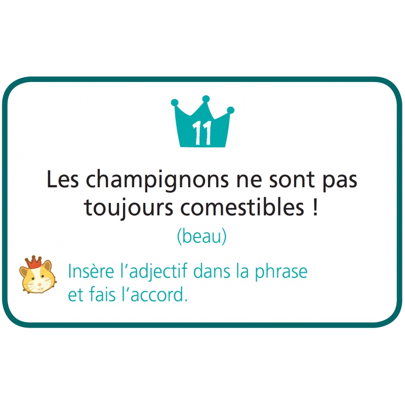 Carte " Le bon accord " Ressources pédagogiques – Outils pour professeurs des écoles – CP-CM2 – JOCATOP