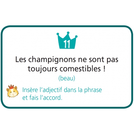 Carte " Le bon accord " Ressources pédagogiques – Outils pour professeurs des écoles – CP-CM2 – JOCATOP