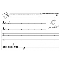 Fiche "Cursives entre deux lignes"