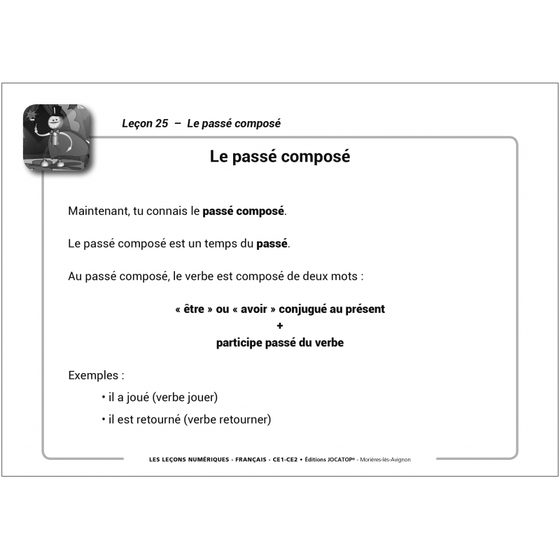 Leçons de vocabulaire – Français – Cycle 2 (CP, CE1, CE2) – Application interactive – JOCATOP