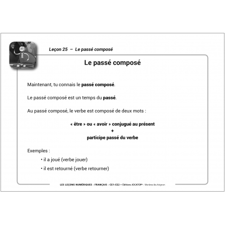 Leçons de vocabulaire – Français – Cycle 2 (CP, CE1, CE2) – Application interactive – JOCATOP