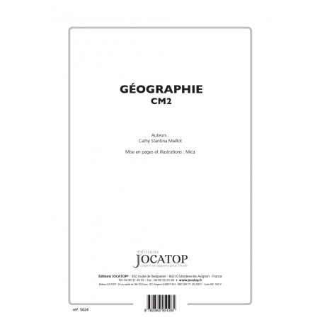 Extrait du fichier Enseigner la géographie – CM2 – Mallette pédagogique complète – JOCATOP