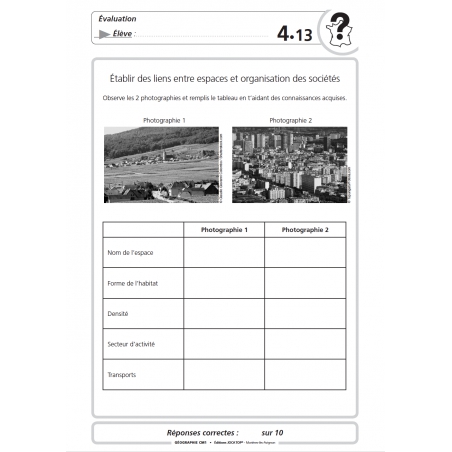 Extrait du fichier Enseigner la géographie – Géographie – CM1 – Mallette pédagogique PE – JOCATOP