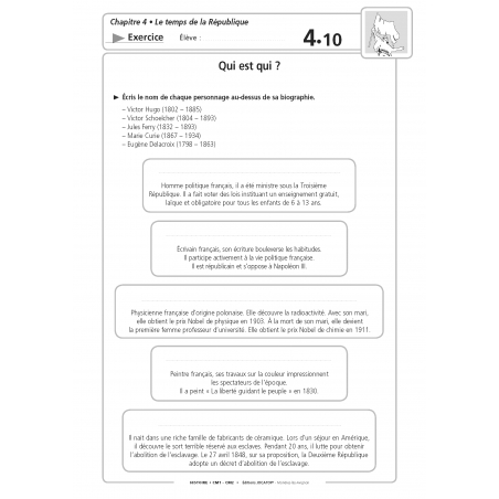 Histoire – CM1 CM2 – Dossier pédagogique – Pédagogie innovante – JOCATOP