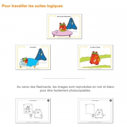 Exemple de flashcard pour travailler les suites logiques