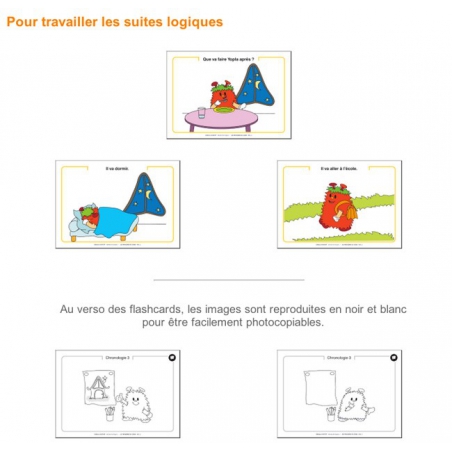 Exemple de flashcard pour travailler les suites logiques