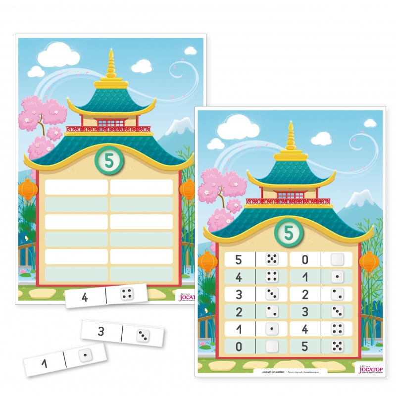 Le chemin des nombres – Questionner le monde – Maternelle (MS-GS) – Jeu pédagogique – JOCATOP