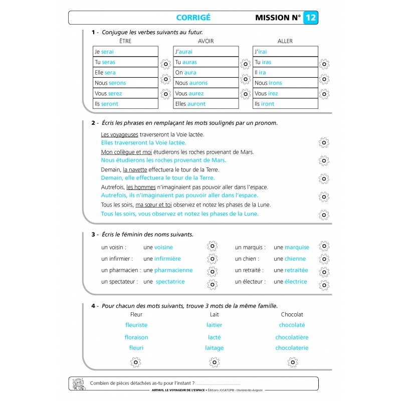 Fiche exercices corrigée