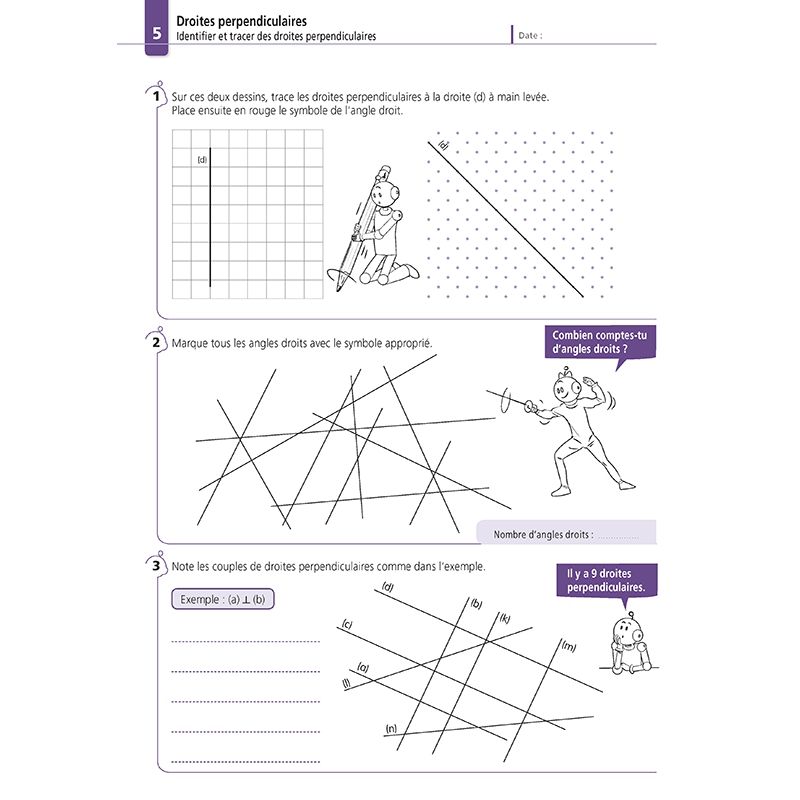 Apprendre la géométrie – Mathématiques CM2 – Cahier d’exercices avec Bout de Gomme – JOCATOP