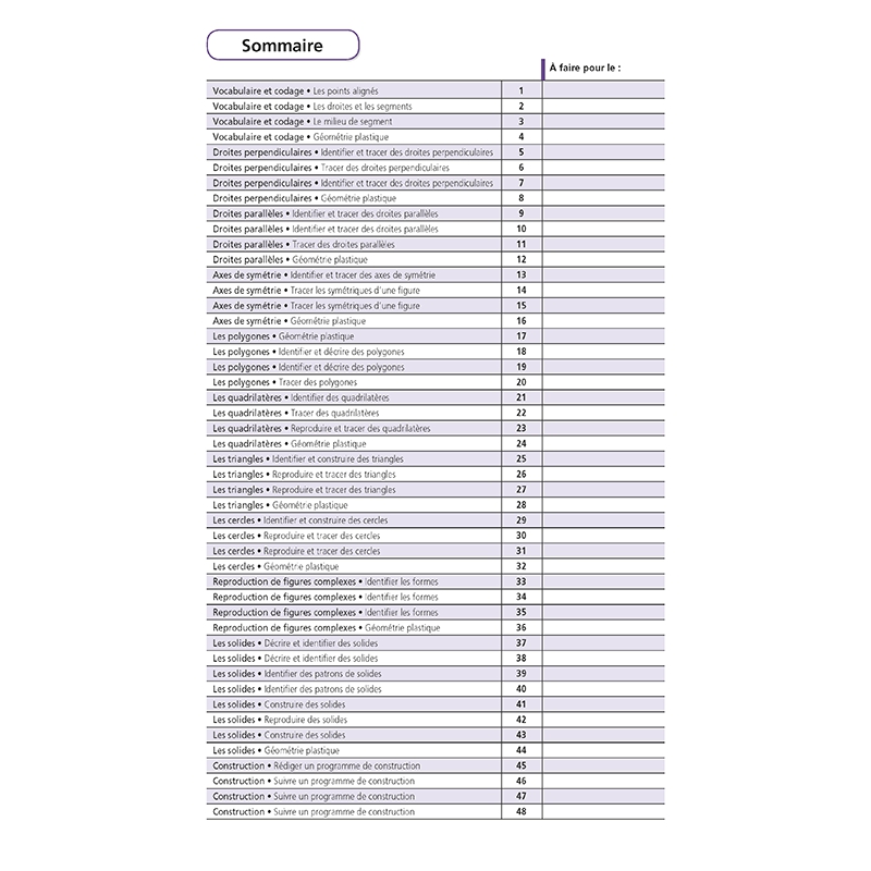 Apprendre la géométrie – Mathématiques CM2 – Cahier d’exercices avec Bout de Gomme – JOCATOP
