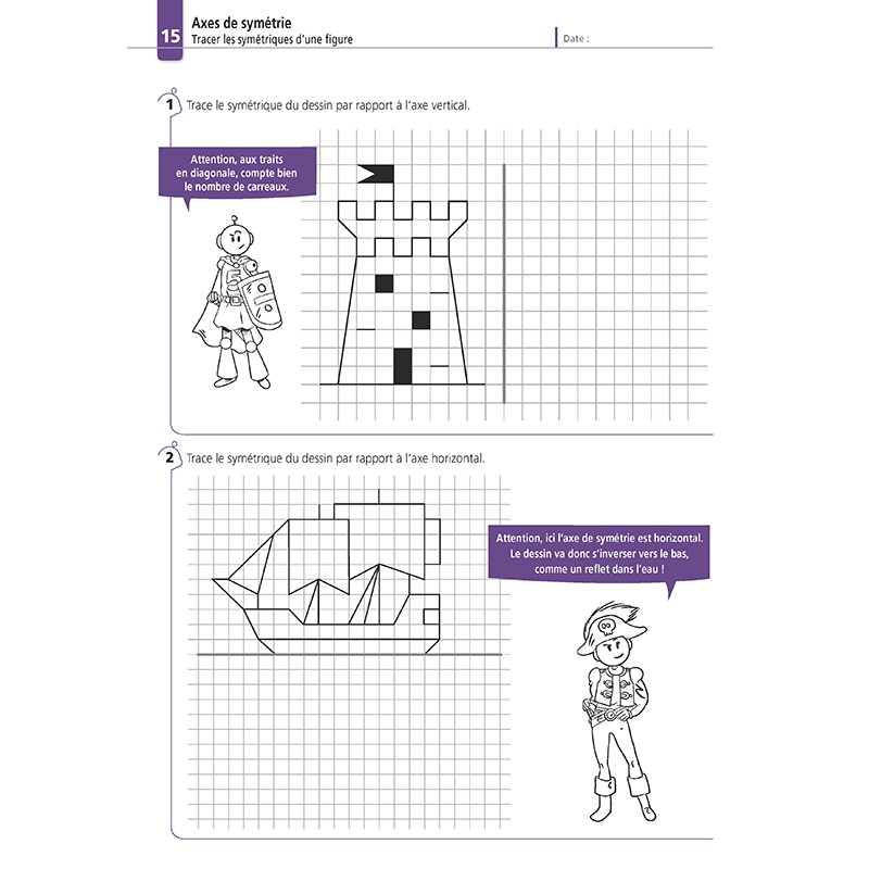 Apprendre la géométrie – Mathématiques CM2 – Cahier d’exercices avec Bout de Gomme – JOCATOP