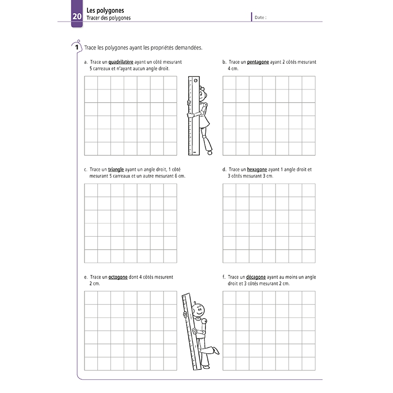 Apprendre la géométrie – Mathématiques CM2 – Cahier d’exercices avec Bout de Gomme – JOCATOP