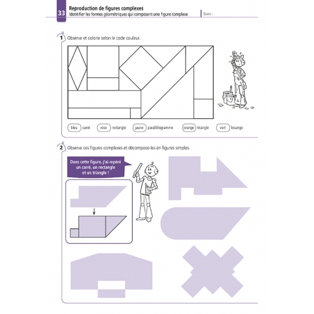 Apprendre la géométrie – Mathématiques CM2 – Cahier d’exercices avec Bout de Gomme – JOCATOP
