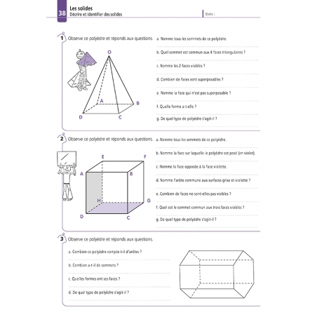 Apprendre la géométrie – Mathématiques CM2 – Cahier d’exercices avec Bout de Gomme – JOCATOP