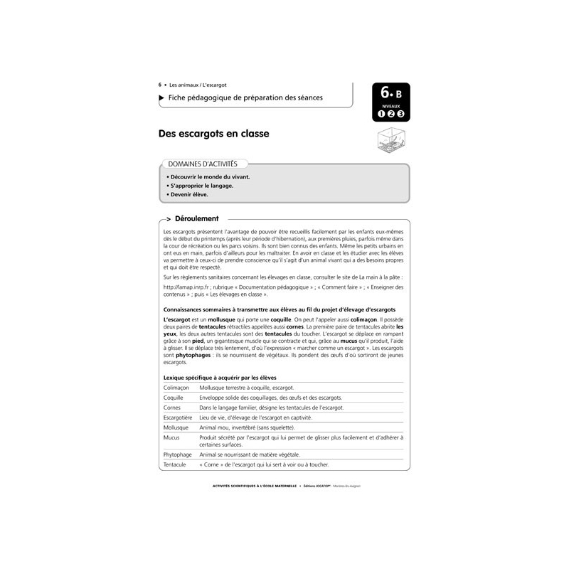 Exemple de fiche pédagogique