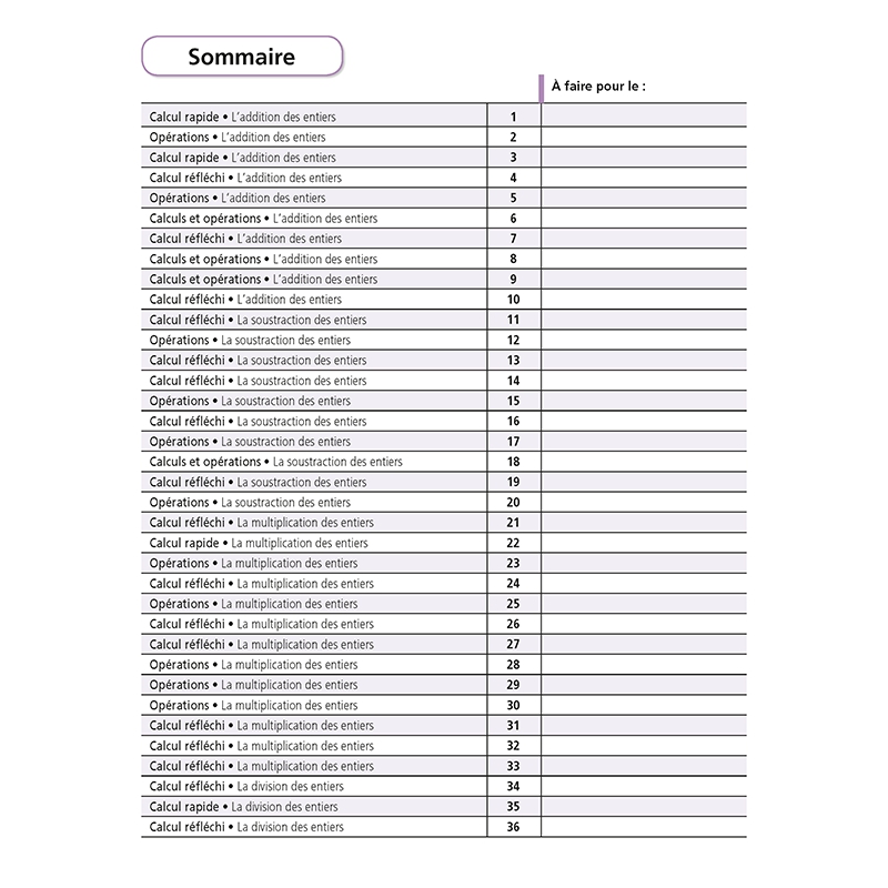 Cahier de calculs – Mathématiques CM1 – Je réussis mes calculs avec Bout de Gomme – JOCATOP