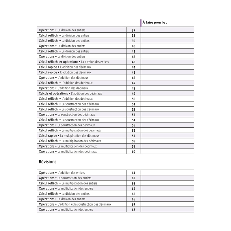 Cahier de calculs – Mathématiques CM1 – Je réussis mes calculs avec Bout de Gomme – JOCATOP