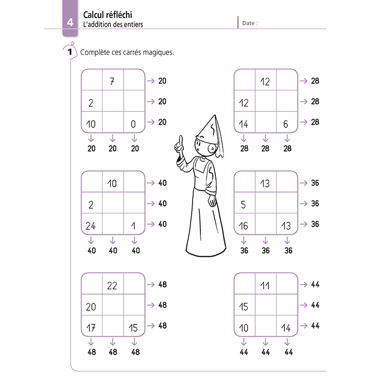 Cahier de calculs – Mathématiques CM1 – Je réussis mes calculs avec Bout de Gomme – JOCATOP