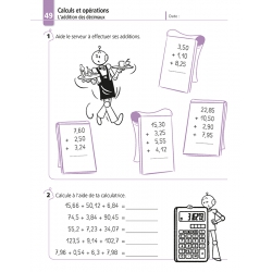 Cahier de calculs – Mathématiques CM1 – Je réussis mes calculs avec Bout de Gomme – JOCATOP