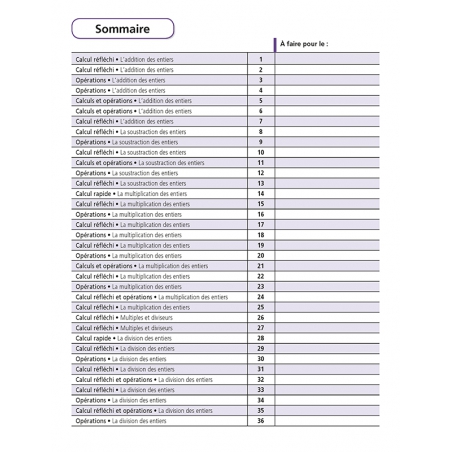 Calculs – Mathématiques – niveau CM2 – Cahier d’exercices « Je réussis mes calculs » – Jocatop