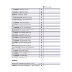 Calculs – Mathématiques – niveau CM2 – Cahier d’exercices « Je réussis mes calculs » – Jocatop