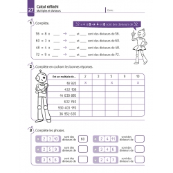 Calculs – Mathématiques – niveau CM2 – Cahier d’exercices « Je réussis mes calculs » – Jocatop