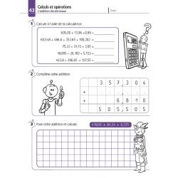 Calculs – Mathématiques – niveau CM2 – Cahier d’exercices « Je réussis mes calculs » – Jocatop