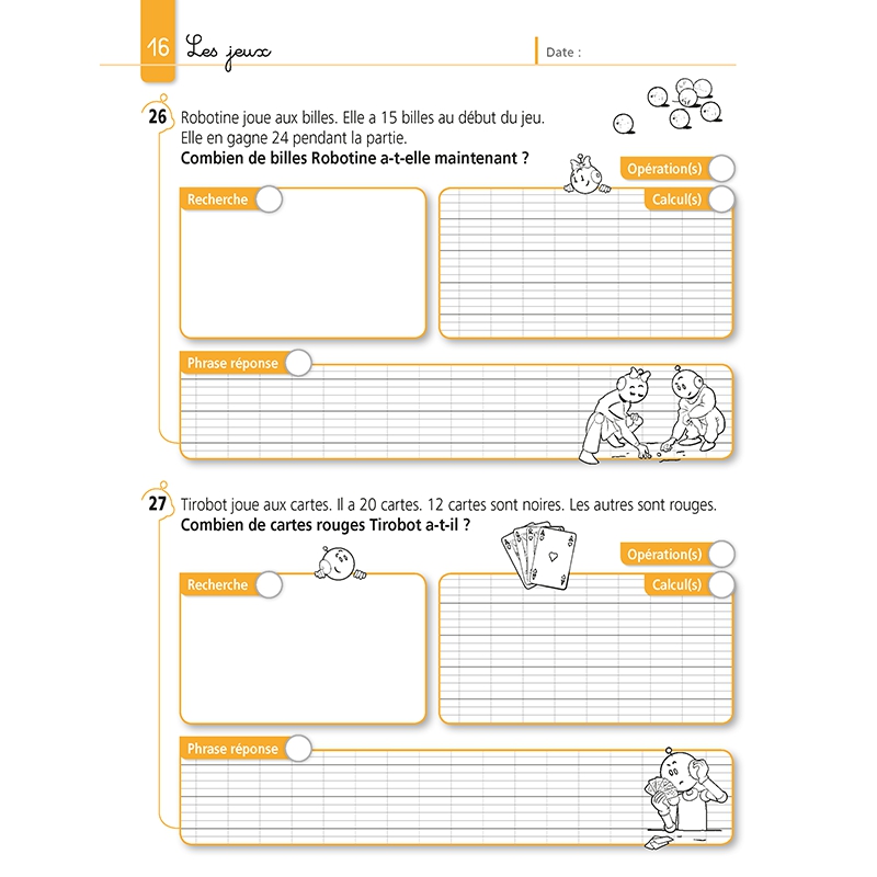 Résoudre des problèmes de Mathématiques niveau CE1 avec Bout de Gomme – JOCATOP