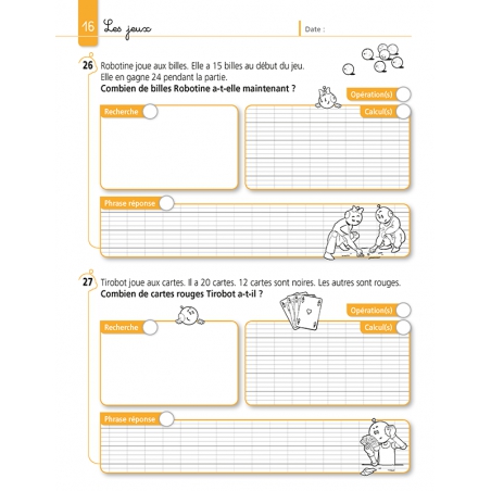 Résoudre des problèmes de Mathématiques niveau CE1 avec Bout de Gomme – JOCATOP