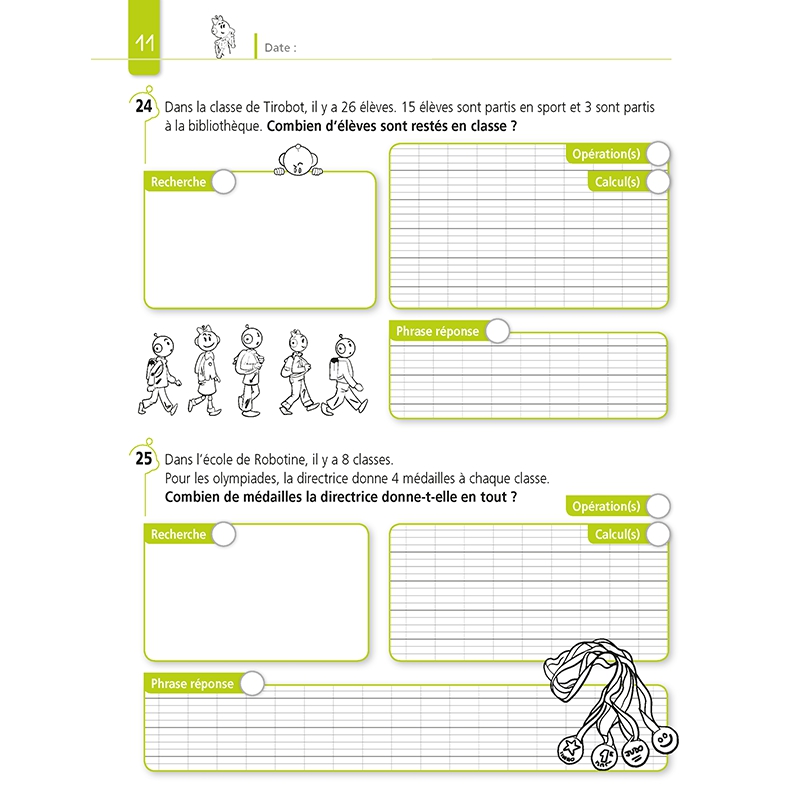 Résoudre des problèmes – Mathématiques – CE2 – Cahier avec Bout de Gomme – JOCATOP