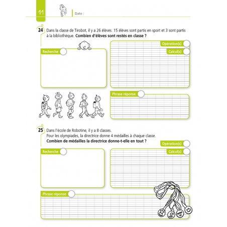 Résoudre des problèmes – Mathématiques – CE2 – Cahier avec Bout de Gomme – JOCATOP