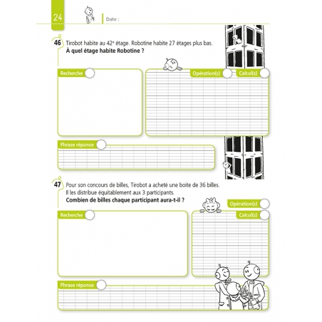 Résoudre des problèmes – Mathématiques – CE2 – Cahier avec Bout de Gomme – JOCATOP