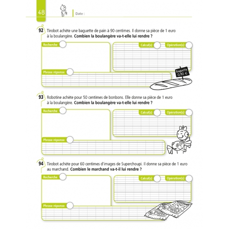 Résoudre des problèmes – Mathématiques – CE2 – Cahier avec Bout de Gomme – JOCATOP