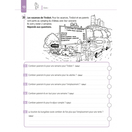 Résoudre des problèmes de Mathématiques – Niveau CM1 – Cahier avec Bout de Gomme – JOCATOP