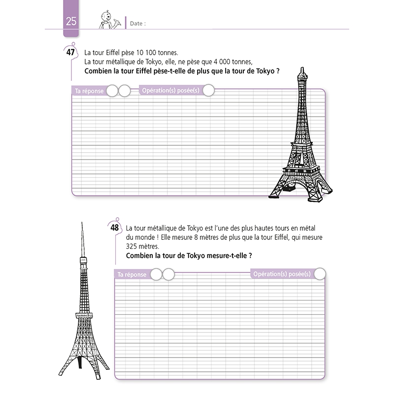 Résoudre des problèmes de Mathématiques – Niveau CM1 – Cahier avec Bout de Gomme – JOCATOP