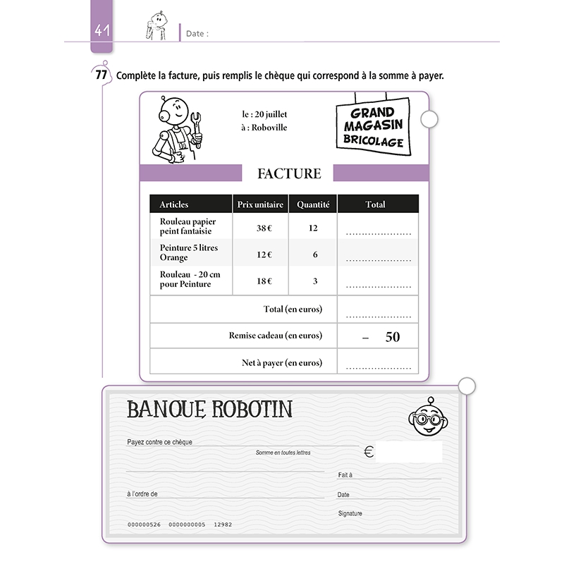 Résoudre des problèmes de Mathématiques – Niveau CM1 – Cahier avec Bout de Gomme – JOCATOP