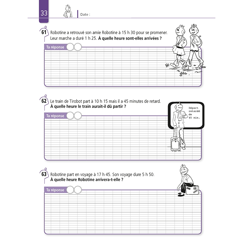 Résoudre des problèmes – Mathématiques CM2 – Cahier d’exercices avec Bout de Gomme – JOCATOP