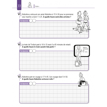 Résoudre des problèmes – Mathématiques CM2 – Cahier d’exercices avec Bout de Gomme – JOCATOP
