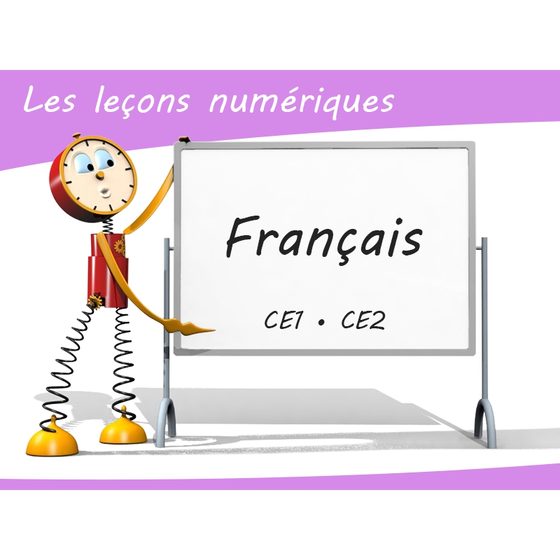 38 leçons de Français – Leçons numériques – Français CE1 CE2 – Application pédagogique – JOCATOP