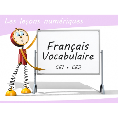 Leçons de vocabulaire – Français – Cycle 2 (CP, CE1, CE2) – Application interactive – JOCATOP