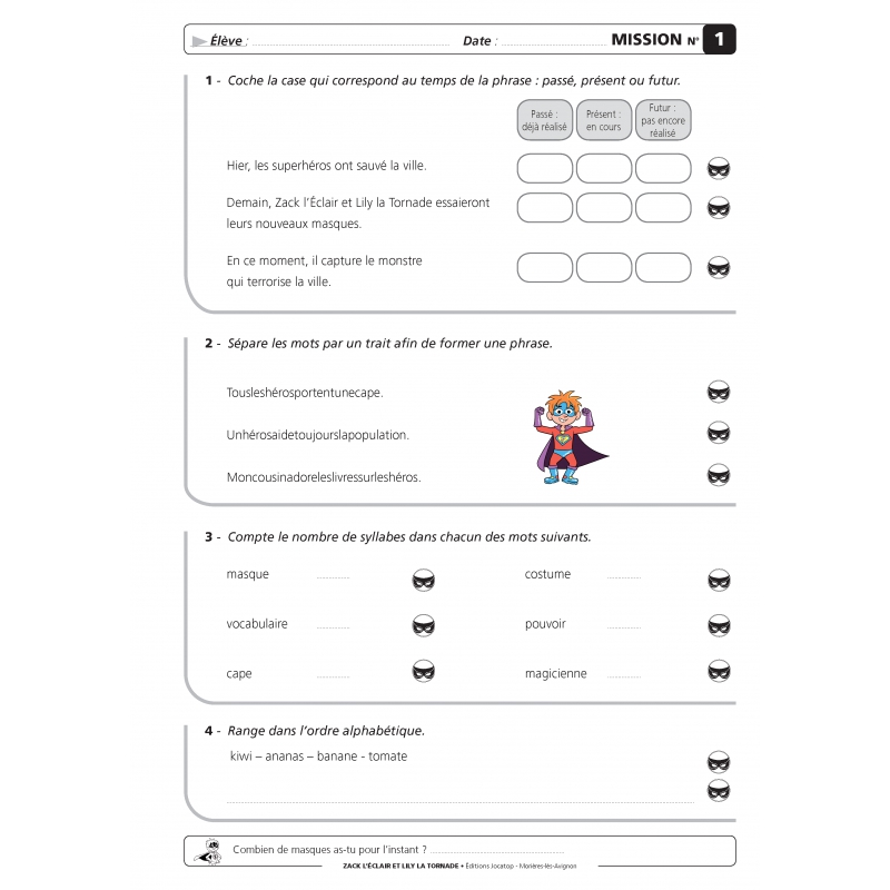 Rallyes de français CE1 – Exercices de français CE1 : conjugaison, orthographe, expression écrite – JOCATOP