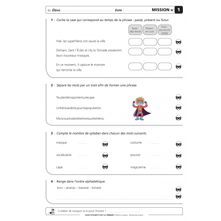 Rallyes de français CE1 – Exercices de français CE1 : conjugaison, orthographe, expression écrite – JOCATOP