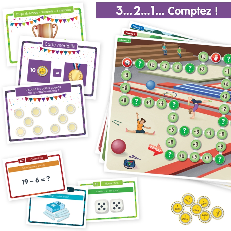 Numération & système décimal – Mathématiques – CP – Jeu pédagogique – Jocatop
