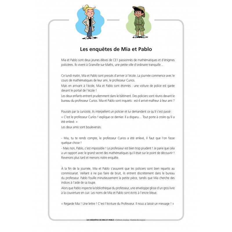 Rallyes de mathématiques – CE1 – Fichier photocopiable – JOCATOP