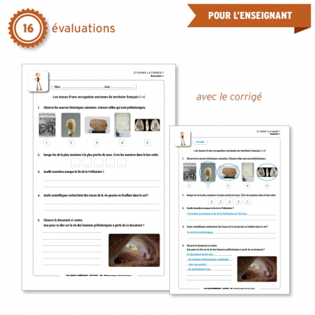 16 évaluations et leur corrigé, à projeter ou imprimer