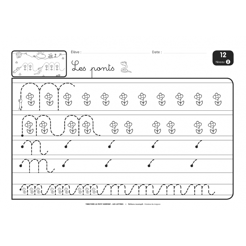 Timothée • Les lettres cursives