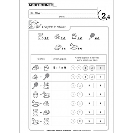 Exemple de fiche exercices