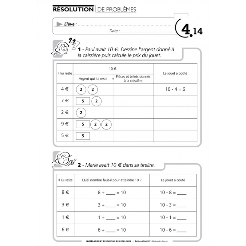 Exemple de fiche exercices