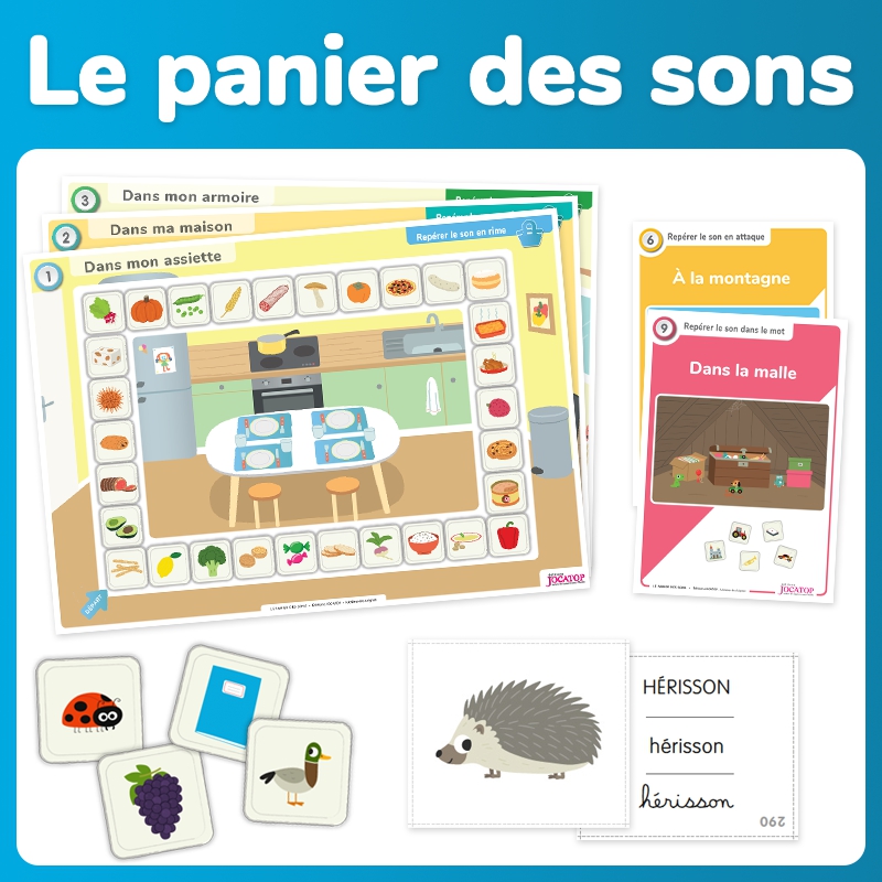 Jeu conscience phonologique – Français – MS GS – Jeu éducatif – JOCATOP