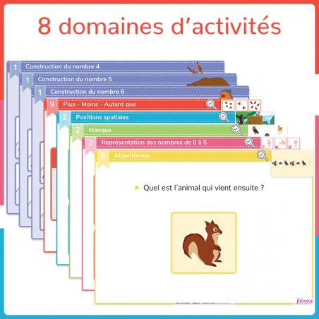Structurer sa pensée – Mathématiques – MS – Mallette pédagogique Haut les cartes ! – JOCATOP
